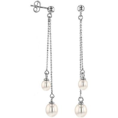 Luna-Pearls - 315.0356 - Ohrhänger - 925 Silber - Süßwasser-Zuchtperle