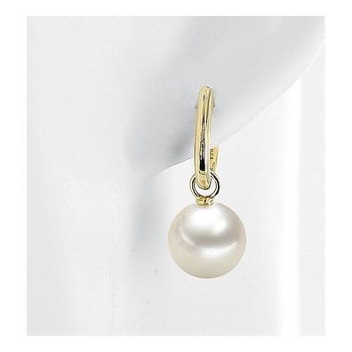 Luna-Pearls - 311.1785 - Creolen - 750/-Gelbgold - Süßwasserperle 10.5-11mm