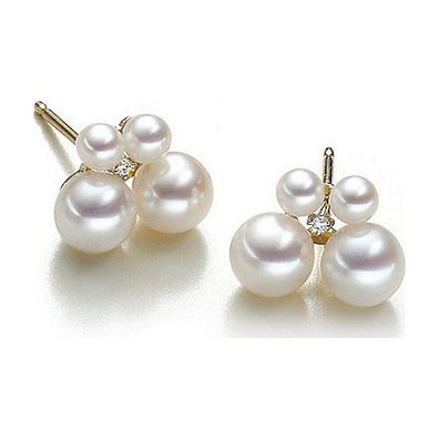 Luna Creation - 312.1455 - Luna-Pearls - Ohrstecker - 585 Gelbgold