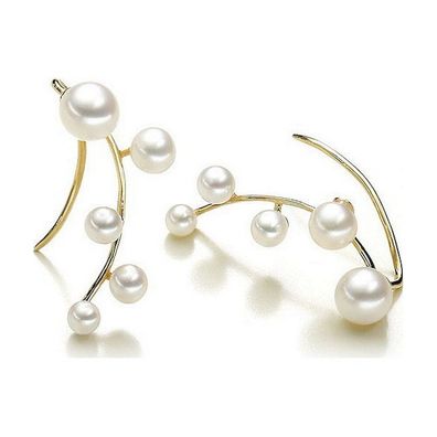 Luna-Pearls - 311.1696 - Ohrhänger - 585 Gelbgold - Süßwasserperlen 5-5,5 mm