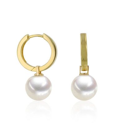 Luna-Pearls - 311.2136 - Ohrhänger - Damen - 585GG - Süßwasser-Zuchtperle Ming