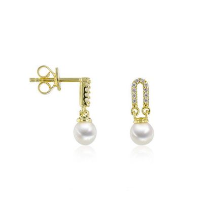 Luna Creation - 315.0471 - Luna-Pearls - Ohrhänger - Damen - 925er Silber vergoldet