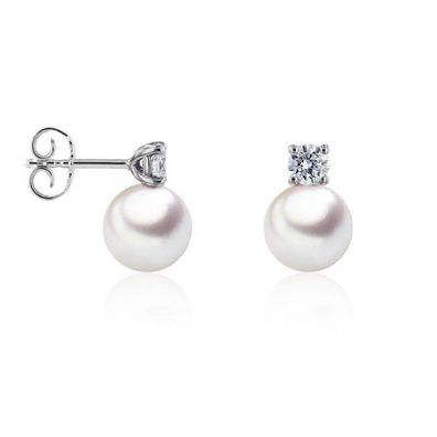 Luna Creation - 312.1610 - Luna-Pearls - Ohrstecker - Damen - 750 Weißgold