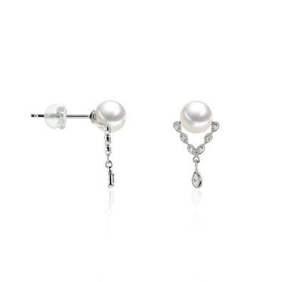 Luna Creation - 312.1658 - Luna-Pearls - Ohrstecker - Damen - 750 Weißgold