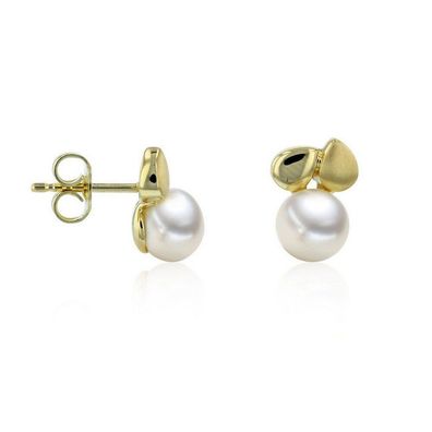 Luna Creation - 311.2080 - Luna-Pearls - Ohrstecker - Damen - 585 Gelbgold