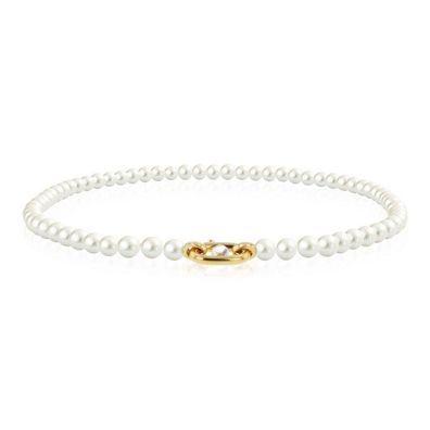 Luna Creation - 218.0286 - Luna-Pearls - Collier - Damen - 925er Silber vergoldet