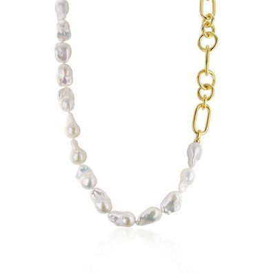 Luna Creation - 219.0035 - Luna-Pearls - Collier - Damen - 925er Silber vergoldet