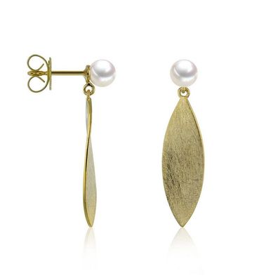Luna Creation - 311.2039 - Luna-Pearls - Ohrstecker - Damen - 585 Gelbgold