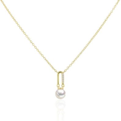 Luna Creation - 216.1010 - Luna-Pearls - Collier - Damen - 925er Silber vergoldet