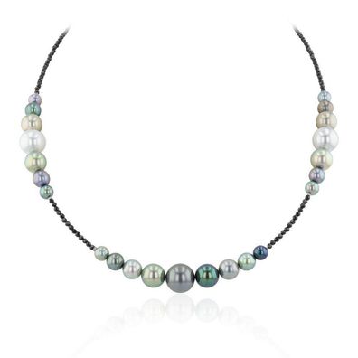 Luna Creation - 216.0990 - Luna-Pearls - Collier - Damen - 925er Silber rhodiniert