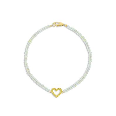 Luna Creation - 102.0052 - Armband - Damen - 750GG - mit Saphir und Lemonquarz