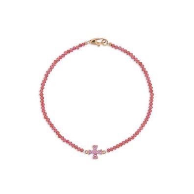 Luna Creation - 102.0050 - Armband - Damen - 750RG - mit Saphir und Granat - 19cm