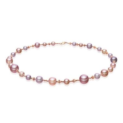 Luna-Pearls - 216.0935 - Collier - Damen - 750 Rotgold - Süßwasser-Zuchtperle Ming