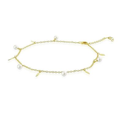 Luna Creation - 350.0003 - Fußkettchen - Damen - 925er Silber - mit SW-Zuchtperle