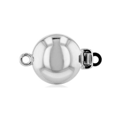 Luna-Pearls Kugel-Schließe 925 Silber rhod. 10mm - 606.0075