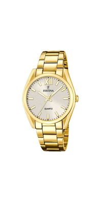 Festina Boyfriend Damenuhr Champagner Gold Edelstahl F20640/1