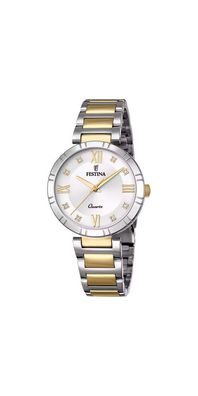 Festina Mademoiselle F16937/A Damenuhr mit Bicolor-Edelstahlband
