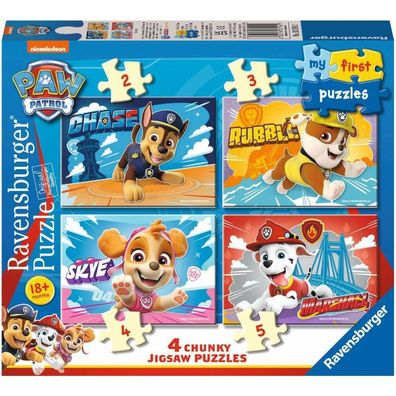 Ravensburger Meine ersten Puzzles PAW Patrol, 4in1