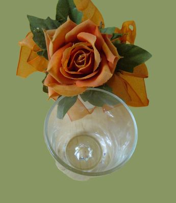 Dekoration Glas Höhe ca. 9,5 cm