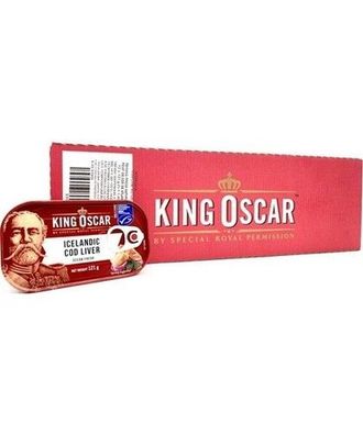 King Oskar Dorschleber Norwegen 6 Dosen je 121g/ Abtropfgewicht 119g