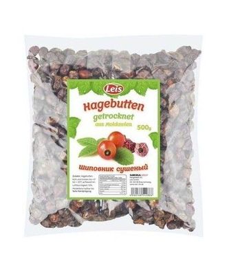 Leis Wildrosen Hagebutten Früchten ganz getrocknet Schipownik, 500g