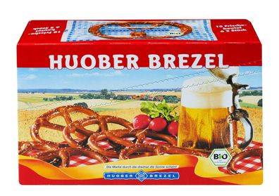 HUOBER Große Bio Brezel 10 × 2 × 20 g (400 g)