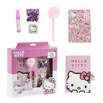 Hello Kitty Tagebuch Set Kinder Schreibset, Notizbuch, Geschenk