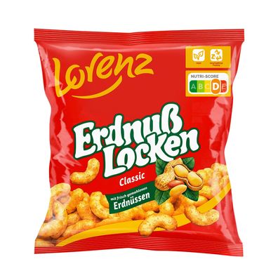 Lorenz Erdnuss Locken Classic 20 Kleinbeutel je 30g (600 g)