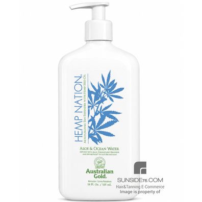 Australian Gold/Hemp Nation "Aloe&Ocean Water" 535ml/Tanextender/Aftersun