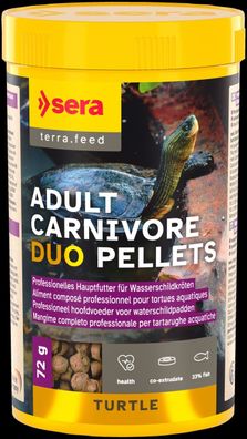 Sera Turtle Adult Carnivore Duo Pellets 250ml / 72g Wasserschildkröten Reptil