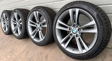 4x Orig BMW 3/4er F30 F31 F32 F36 18 Zoll Winterräder Doppelspeiche 397 DOT24 7-8mm