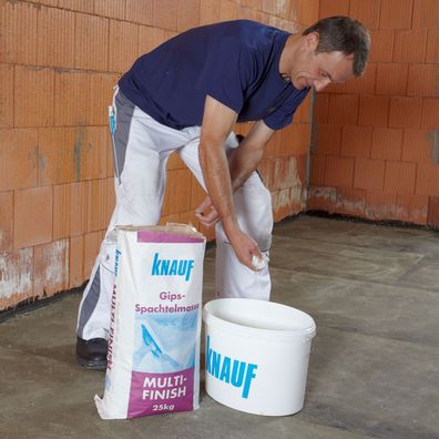 KNAUF Multi-Finish Gips-Spachtelmasse u. Dünnputz 25kg - Lieferform: