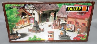 Faller B-580 Dorfplatz H0 1:87 Neuware Ovp in Folie