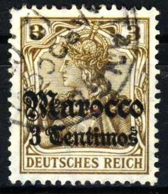 Deutsche Auslandspostämter Marokko Nr 34 gestempelt X1D05D2