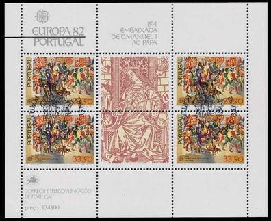 Portugal Block 35 ESST zentrisch gestempelt X7DC172
