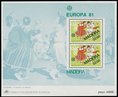 Madeira Block 2 postfrisch S00E09A