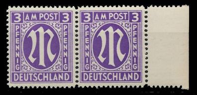 BIZONE AM-POST Nr 10-Az postfrisch WAAGR PAAR SRA X81B2B6