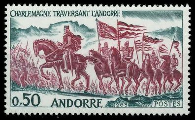 Andorra (FRANZ. POST) 1963 Nr 180 postfrisch SB0ED02