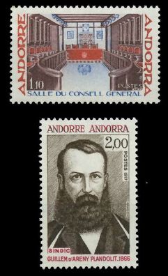 Andorra (FRANZ. POST) 1977 Nr 286-287 postfrisch SB14AC2