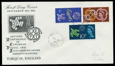 Grossbritannien 1961 Nr 346-348 BRIEF FDC X089512