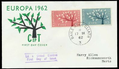 IRLAND 1962 Nr 155-156 BRIEF FDC X08952E