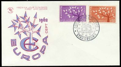 Frankreich 1962 Nr 1411-1412 BRIEF FDC X089542