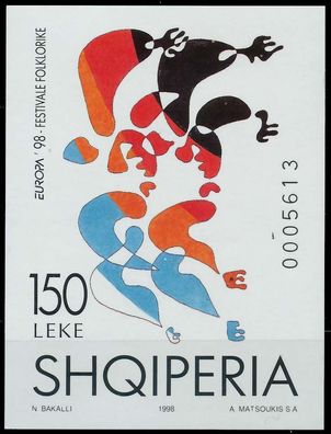 Albanien 1998 Block 112 postfrisch X0B4A12