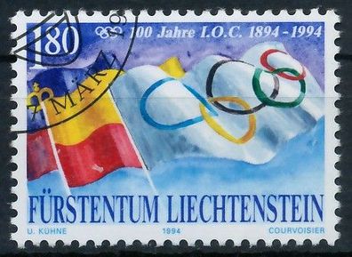 Liechtenstein 1994 Nr 1082 gestempelt SB45DBA