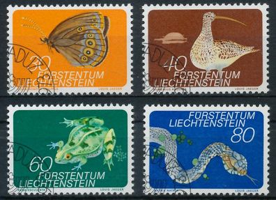 Liechtenstein 1973 Nr 591-594 gestempelt SB45EDE