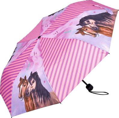 Die Spiegelburg - Taschenschirm - Pferdefreunde, Pferde, Kinderschirme, 23683