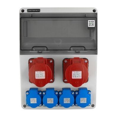 JUN Baustromverteiler 2x16A 4x230V Steckdosen Bals Doktorvolt 6863
