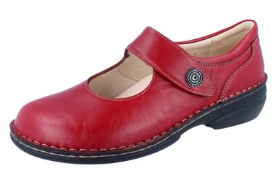 FINN Comfort Laval Damen Ballerina rot Glattleder