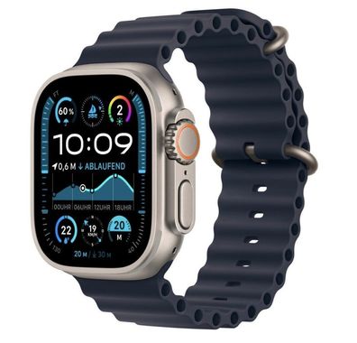 Apple Watch Ultra 2 (2024) Titan Natur LTE GPS eSIM Unisex Ocean Armband Marine -