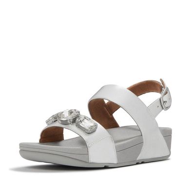 FitFlop Damen Sandalen Lulu Ultra-Jewel Metallic Back-Strap Sandals A5C